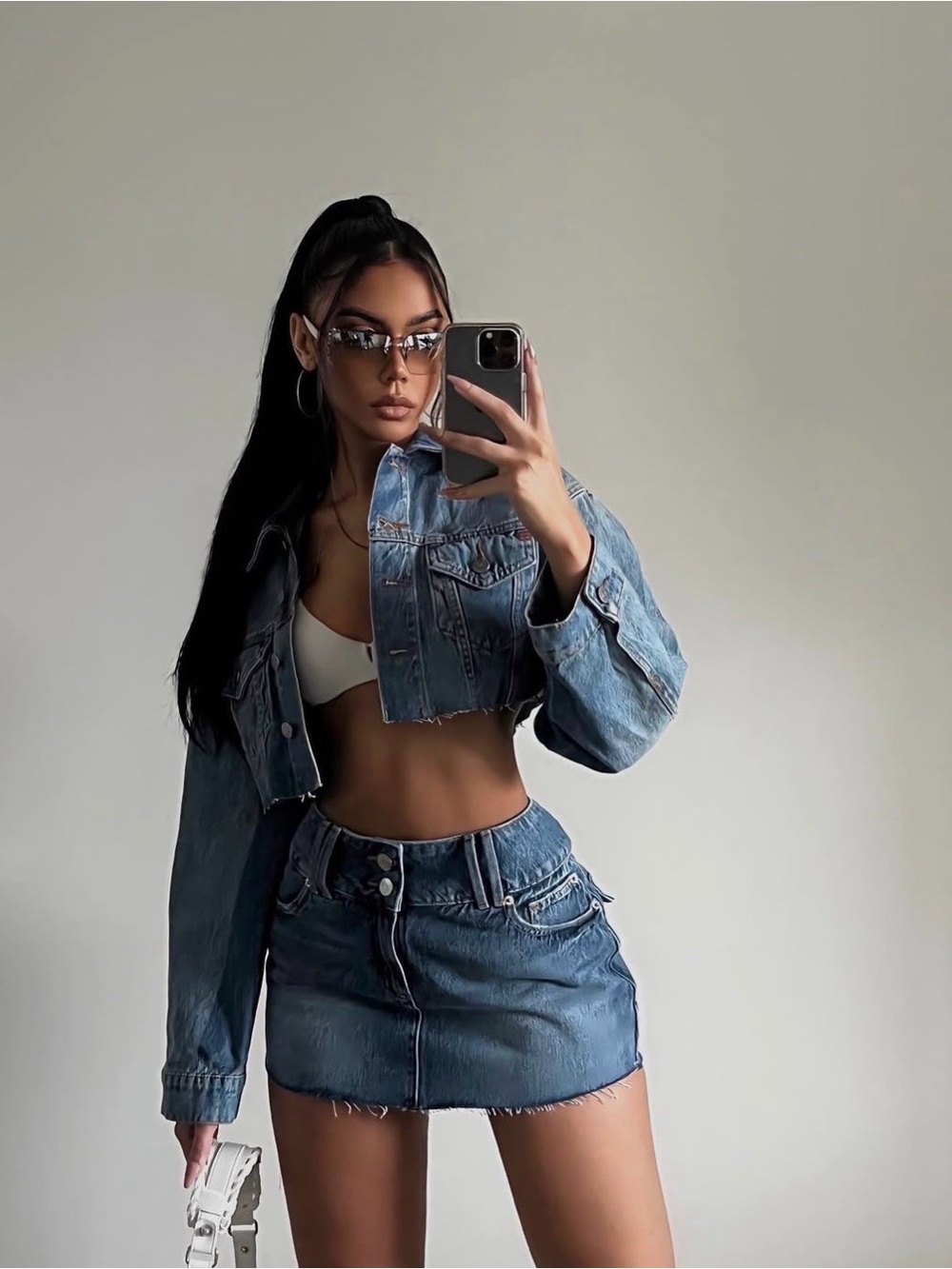 Garage Clothing Denim Mini Skirt